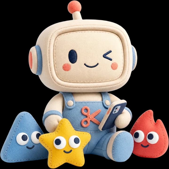 Cue by Manus VidGuy mascot